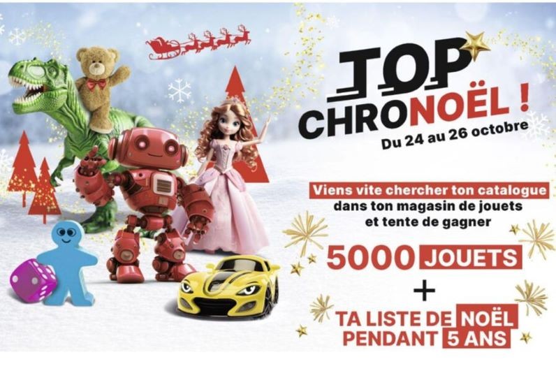 opération top chronoel dans les magasins de jouets